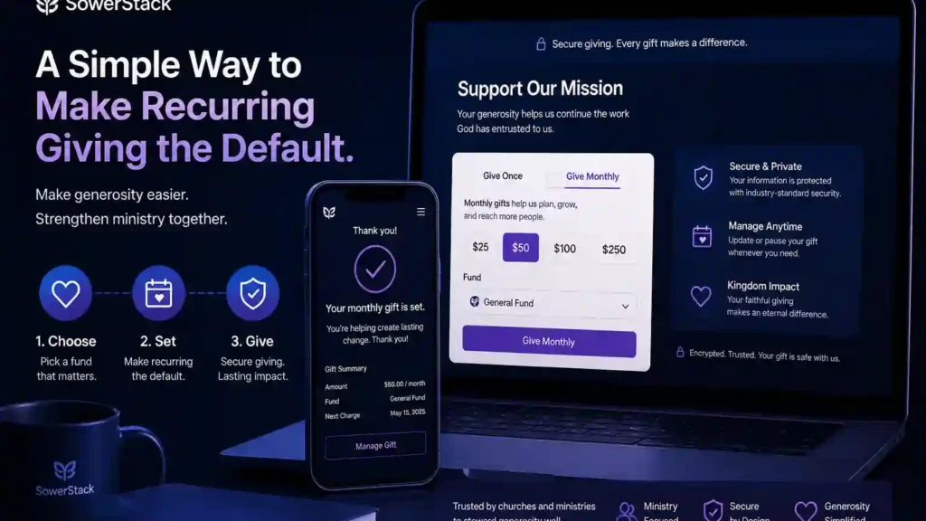 SowerStack featured image for A Simple Way to Make Recurring Giving the Default