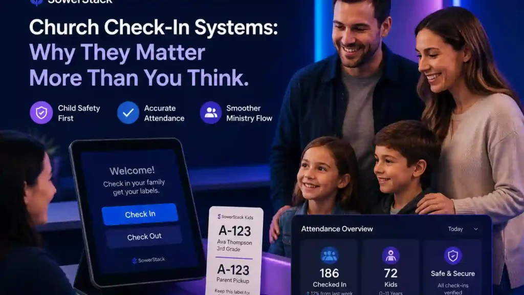 SowerStack featured image for Church Check-In Systems: Why They Matter More Than You Think