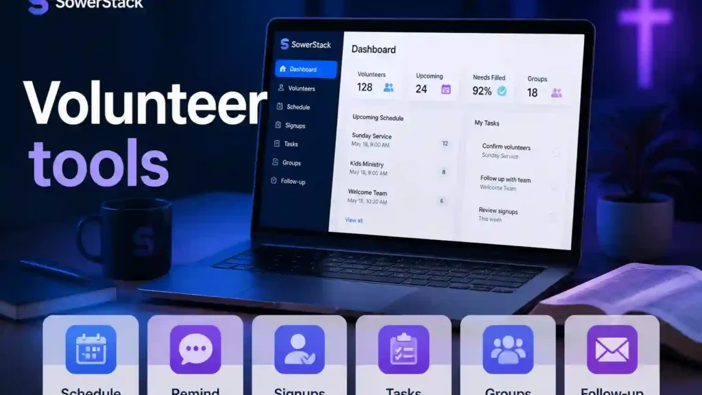 SowerStack featured image for 6 Free or Cheap Tools for Managing Church Volunteers