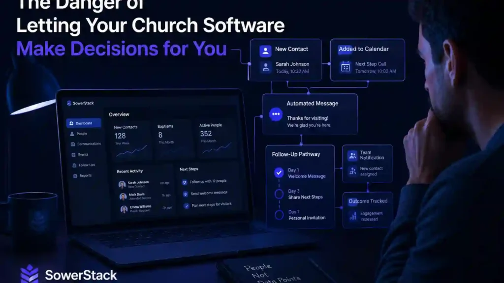 SowerStack featured image for The Danger of Letting Your Church Software Make Decisions for You