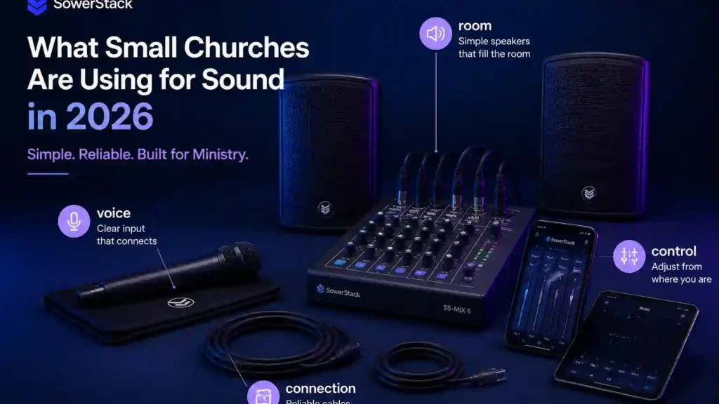 SowerStack featured image for What small churches are using for sound in 2026