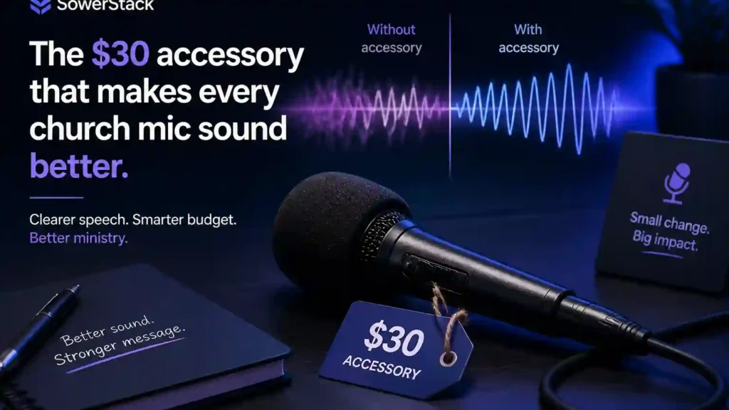 SowerStack featured image for The $30 accessory that makes every church mic sound better