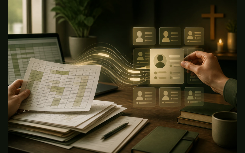 SowerStack editorial green featured image for How to Move Your Church Data from Spreadsheets to Real Software