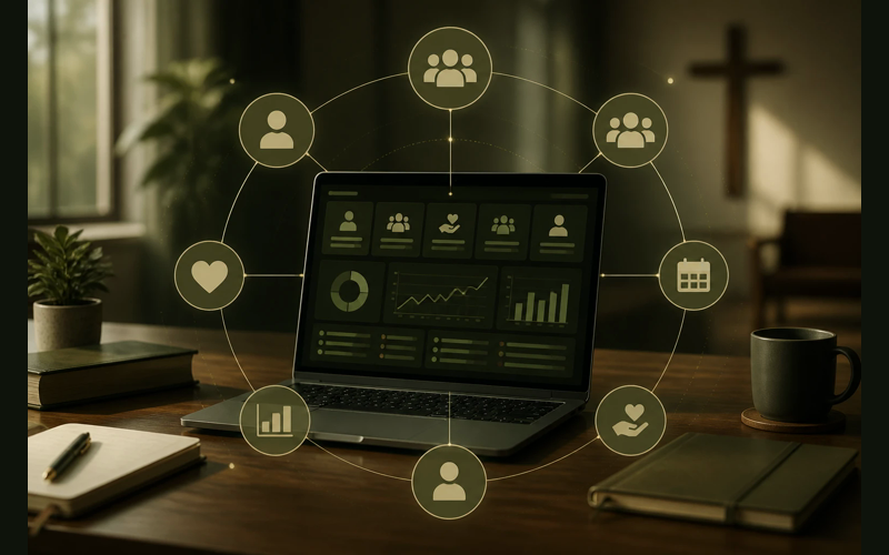 SowerStack editorial green featured image for What Church Management Software Actually Does (And Why Most Churches Wait Too Long to Get It)
